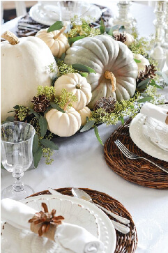 Autumn themed kitchen plates