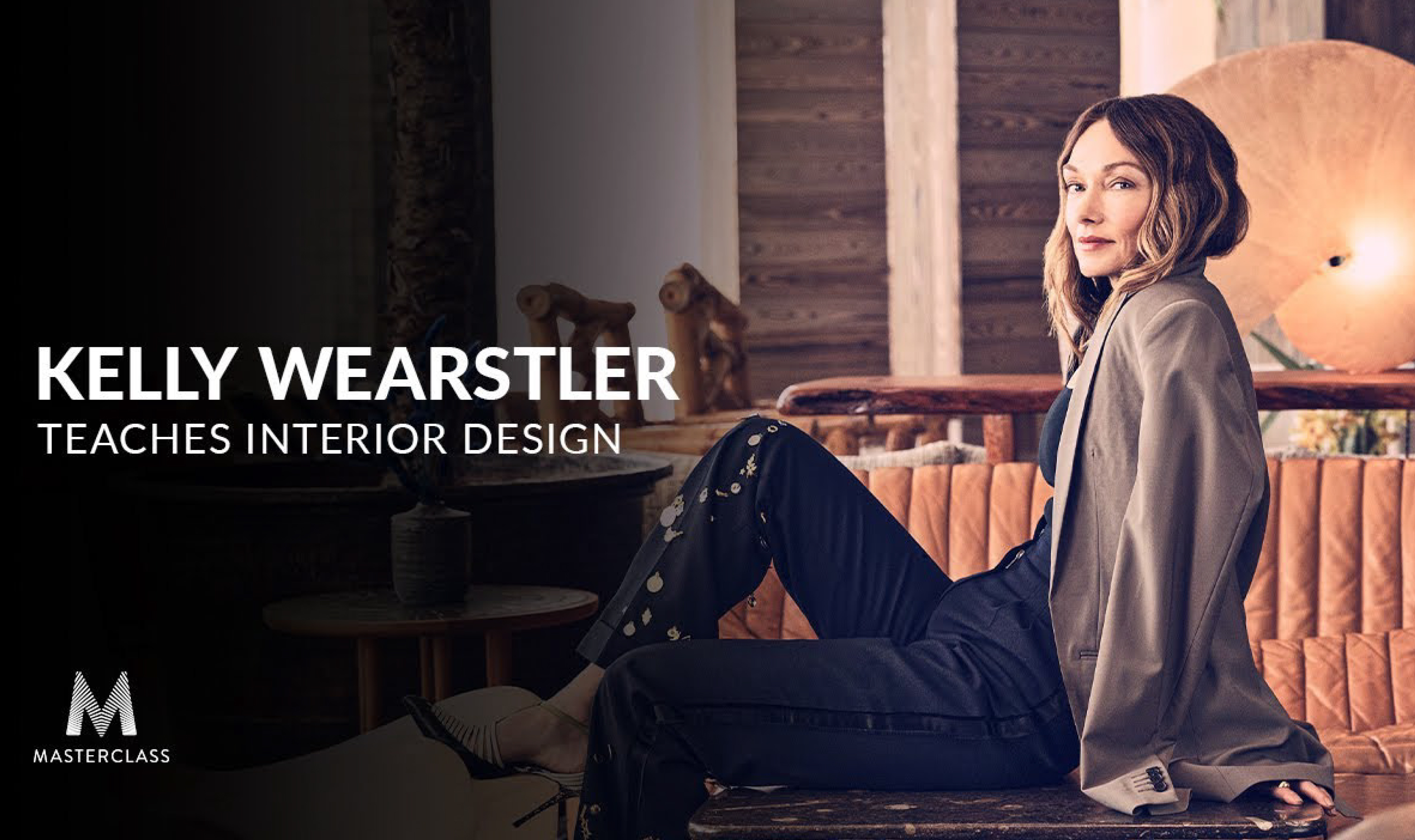 Photograph of interior designer Kelly Wearstler courtesy of 'Masterclass.com'. 