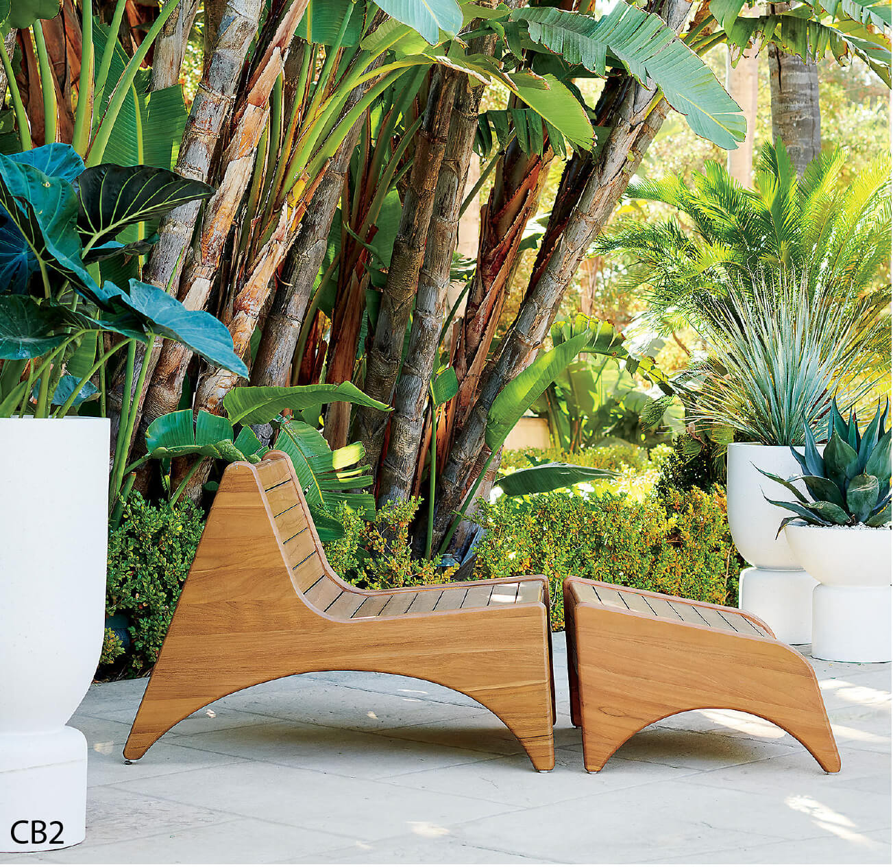 Outdoor wooden chair